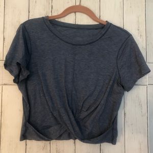Lululemon Front Knot Crop T-shirt